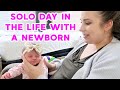 SOLO DAY IN THE LIFE WITH A NEWBORN, TODDLER & PRE SCHOOLER! STAY AT HOME MOM