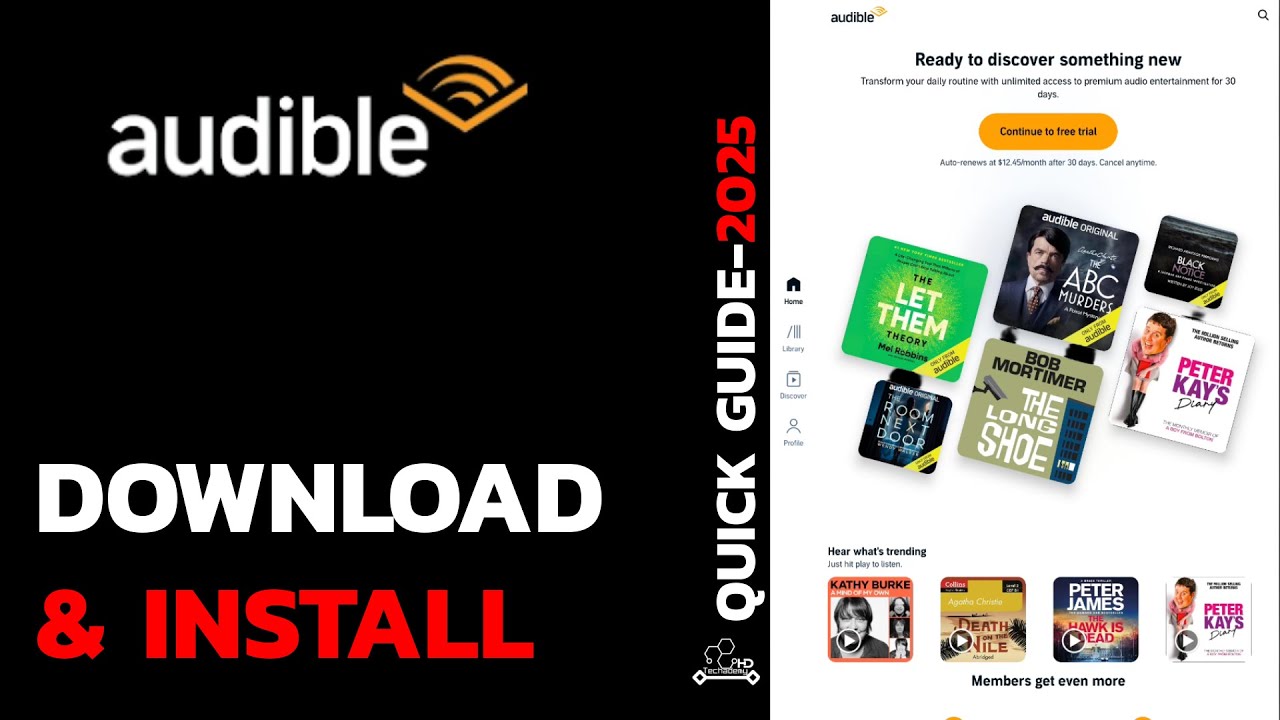 Как загрузить и установить Audible на планшет Android | Пошаговое руководство 2025