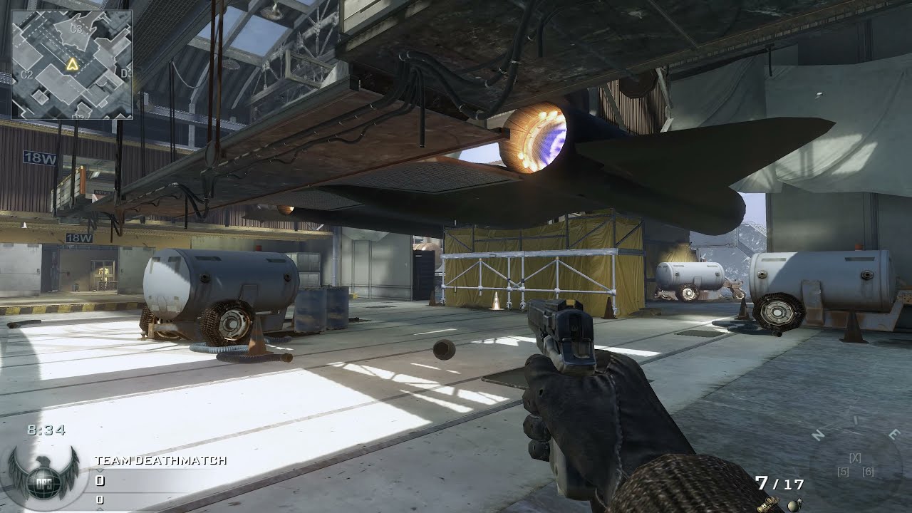 Call of duty Black ops 1|Multiplayer Map Showcase|Hangar 18