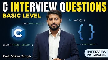 Basic Interview Questions on C Programming | CoDing SeeKho | by Vikas Singh | Preparation
