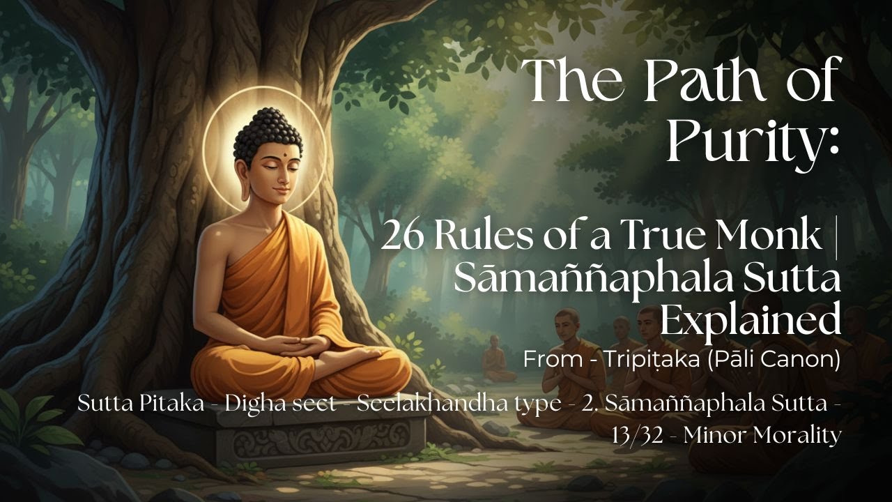 The Path of Purity: 26 Rules of a True Monk | Sāmaññaphala Sutta Explained