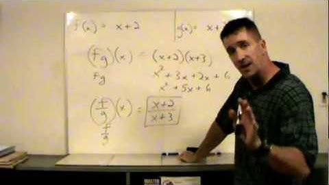 Combinations of functions and Composite functions