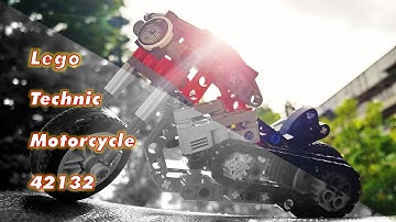 Lego Technic 42132 Motorcycle Stop-motion speed build.