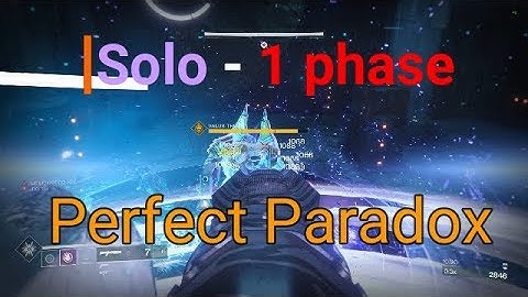 Solo - 1 phase Nightfall - Tree of Probabilities with Perfect Paradox & Voidwalker