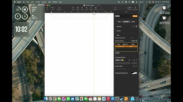 APPLE Mac: How to Align Left and Right in Pages?