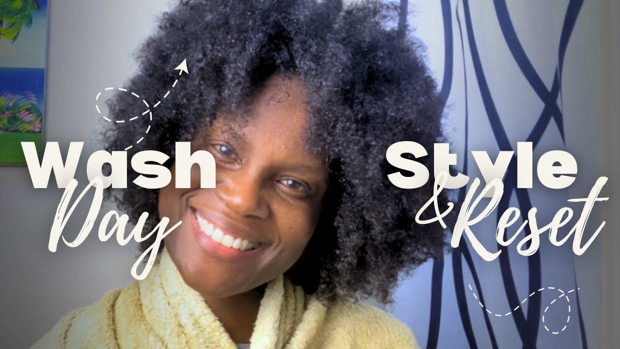 Wash day and style short natural hair