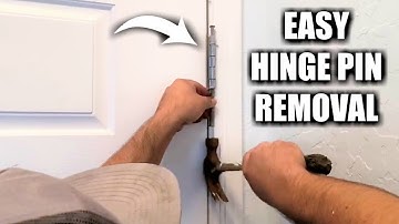 How to Remove Door Hinge Pins with a Hammer and Nail | DIY Home Repair