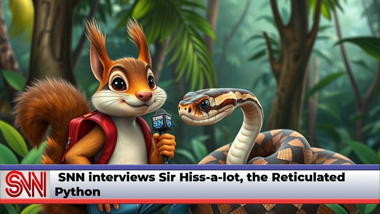 SNN interviews Sir Hiss-a-lot, the Reticulated Python - YouTube