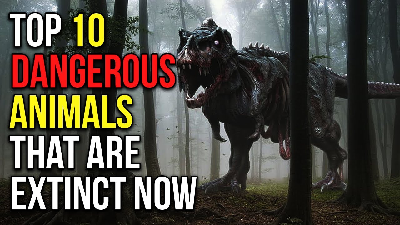 Top 10 dangerous animals that are now extinct.