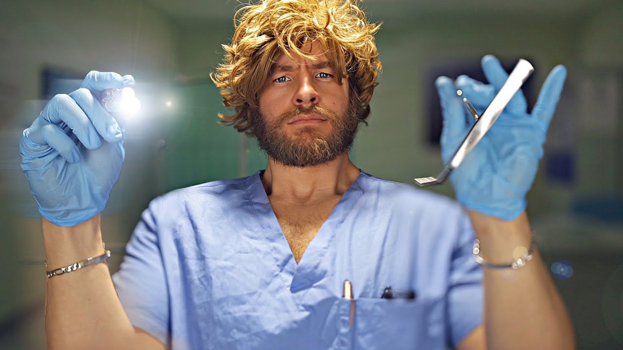 [ASMR] САМОЕ БЫСТРОЕ обследование черепных нервов, глаз и ушей (при участии доктора Лайтспид)