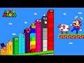 New Number 1 vs Biggest Number Phase 1,000,000 in Mario Maze Level Up | Game Animation