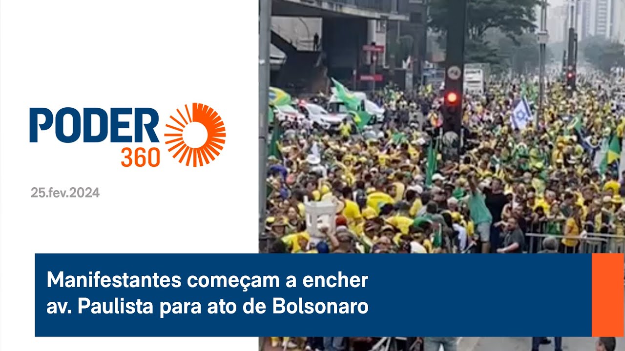 Apoiadores do presidente Jair Bolsonaro, fazem manifestação na Avenida Paulista