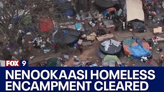 Mpls Nenookaasi homeless encampment cleared