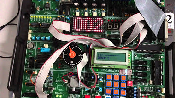 LAB MICROPROCESSOR LAB09 DCMotor ,LED dot matrix & LCD Display