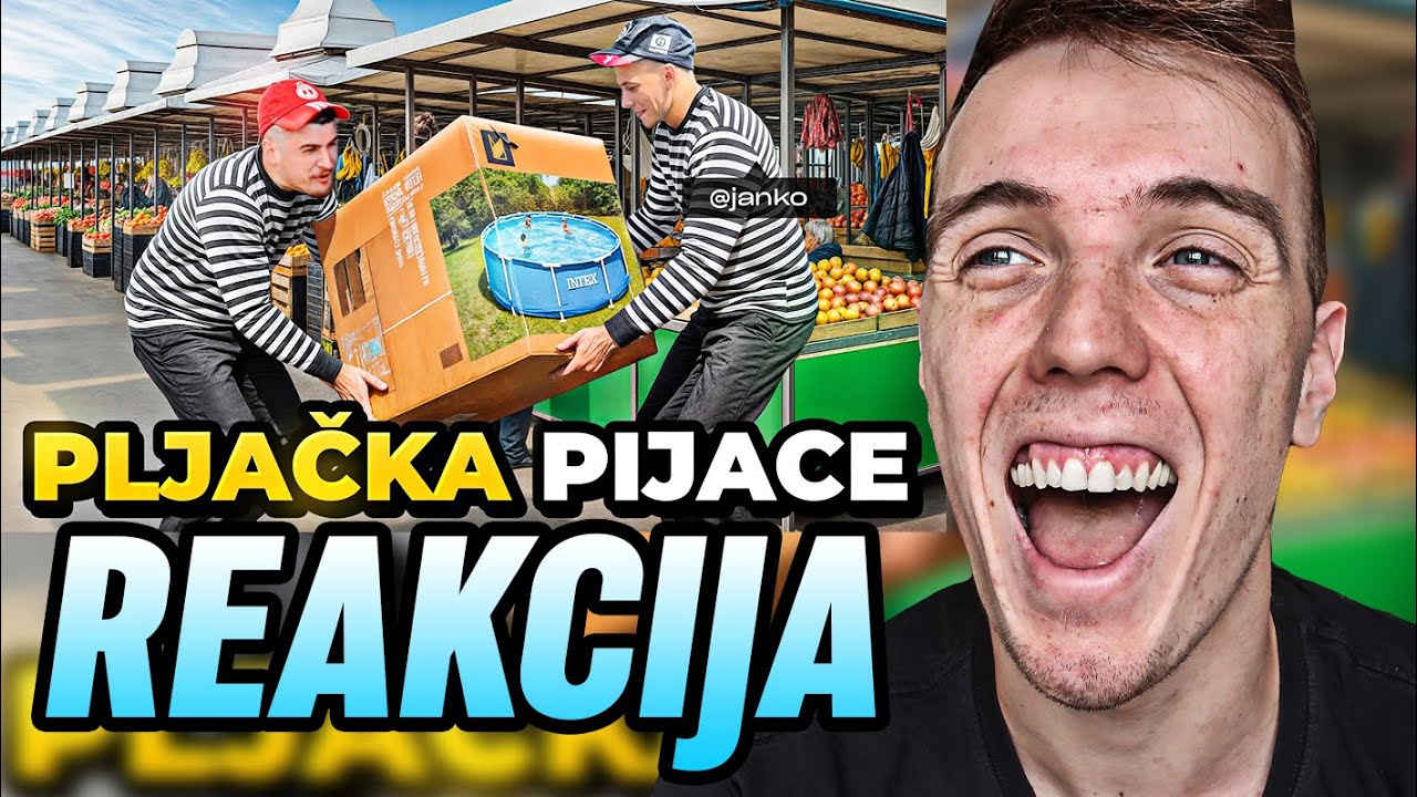SIMI I JANKO UKRALI BAZEN NA PIJACI - CHODA REAKCIJA