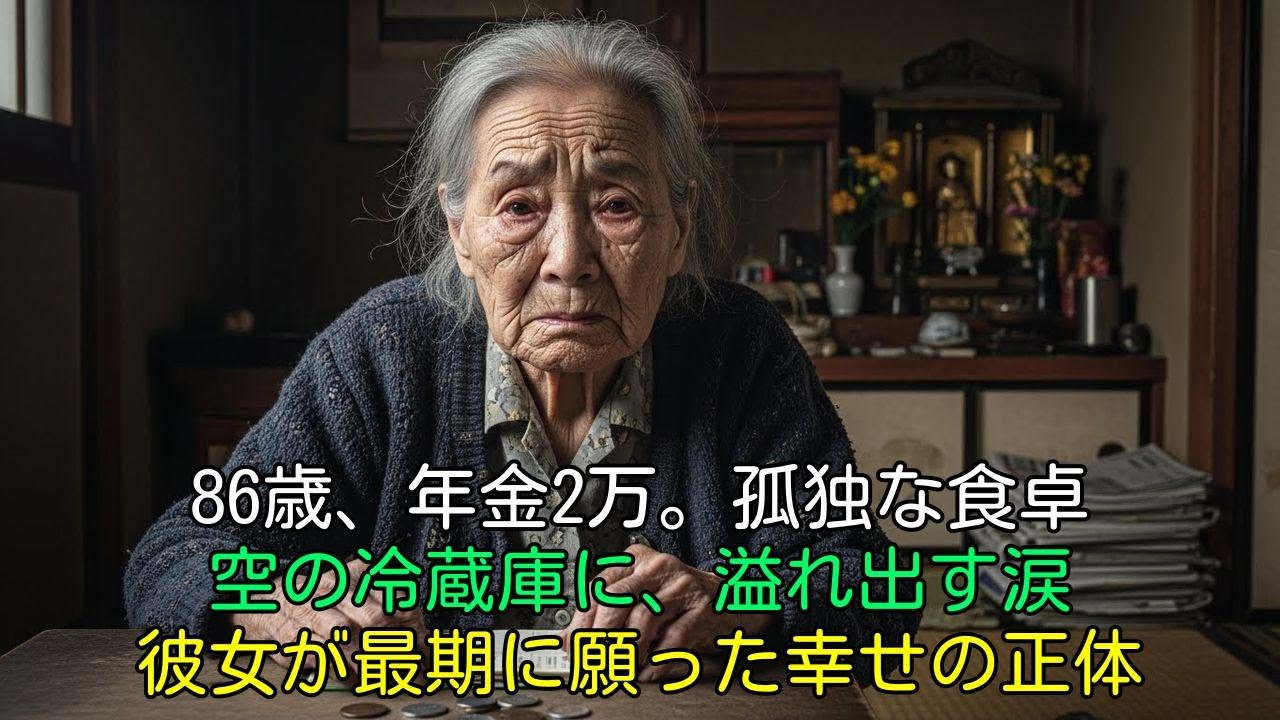 【涙腺崩壊】年金月2万円、86歳独り暮らし。「何も買えない」と涙する彼女が最期に願った、慎ましすぎる“幸せの正体”