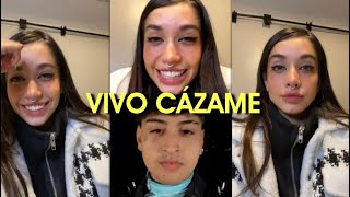 Maria Becerra y Tiago PZK | Vivo de INSTAGRAM |  (Estreno Cázame)