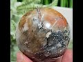 Mosaic Chalcedony Quartz Sphere RARE Healing Crystal Ball 455g 69mm Diameter