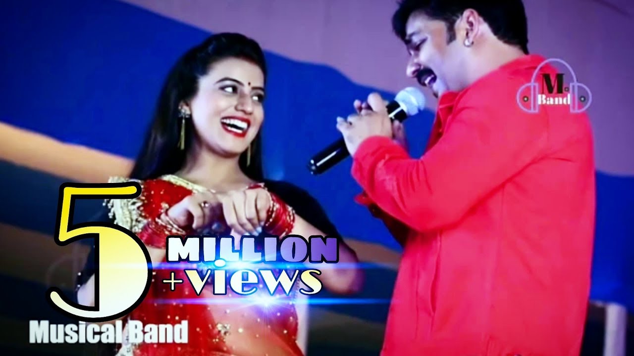 भर जाता ढोडी मोर पसीना से - Pawan Singh, Akshara Singh Superhit Stage Show 2018 Sandesh