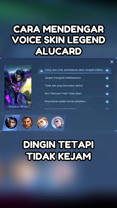 Cara Mendengar Voice Skin Hero #okamisan #mobilelegends #mlbb #mobilelegend #shorts