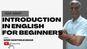 SAP ABAP ERP Introduction in Simple and Efficient in  ENGLISH#abap #sapabap #beginner #fresher