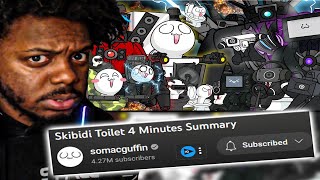 Skibidi Toilet 4 Minutes Summary REACTION