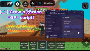 [🧬] Grow a garden *OP* script moon cat and bone blossom method tutorial