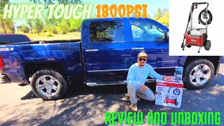 HYPER TOUGH PRESSURE WASHER 1800PSI REVIEW AND UNBOXING