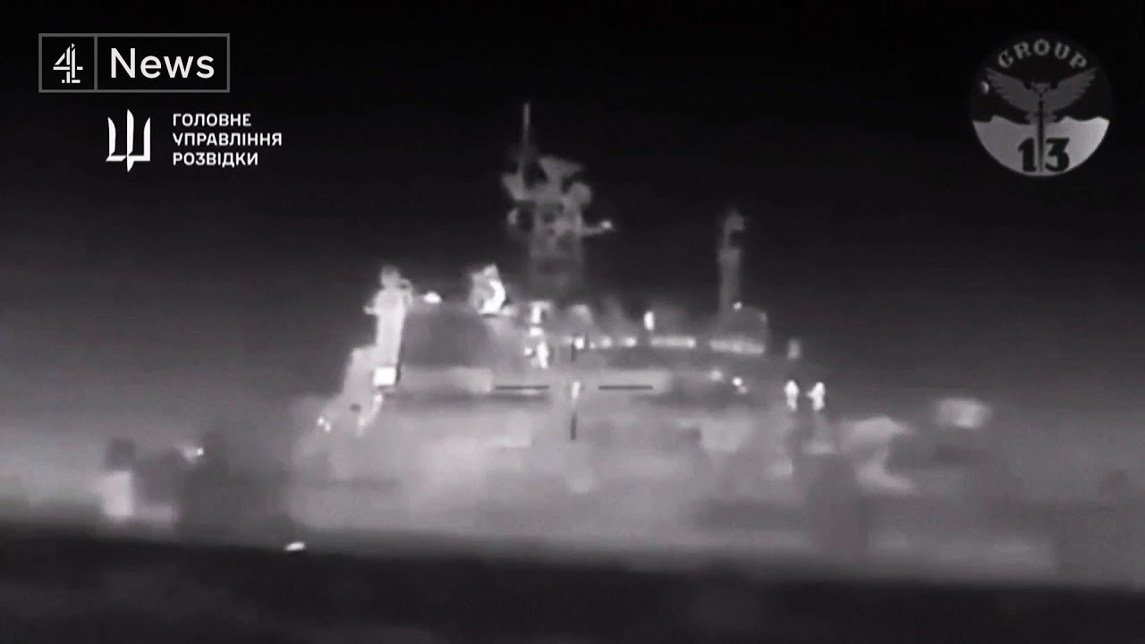 Russian warship sunk in drone attack, Ukraine says