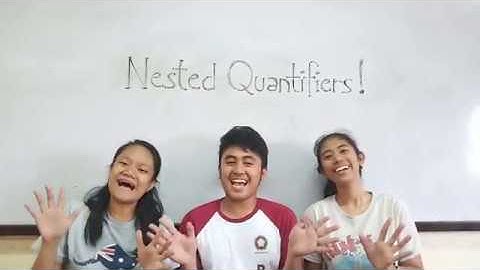 NESTED QUANTIFIERS and QUANTIFICATION