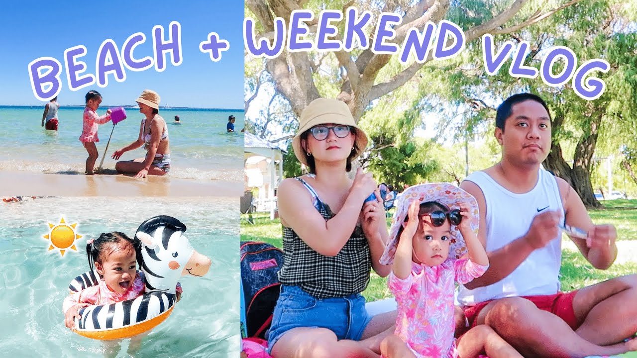 BEACH + WEEKEND VLOG: PERTH'S BEST BEACH FOR KIDS 🏖 | MONDAY MORNING WITH US ☀️| BUHAY AUSTRALIA