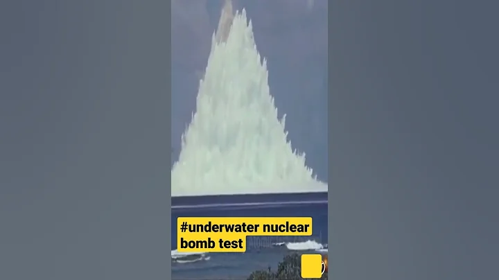 Underwater nuclear bomb test.