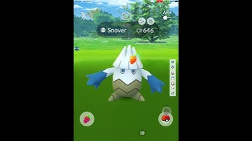 Pokémon go ( I got a shiny Snover )using IPogo