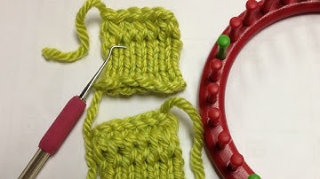 Loom Knit: Quick Half Hitch Cast on