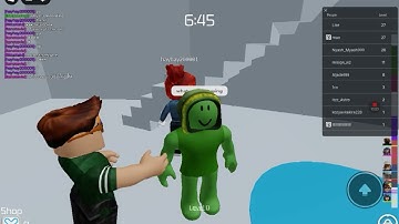 I was playing tower of hell when someone joined me