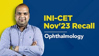 Exam Recall Series (INICET Nov '23)  Ophthalmology