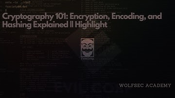 Cryptography 101: Encryption, Encoding, and Hashing Explained || Highlight