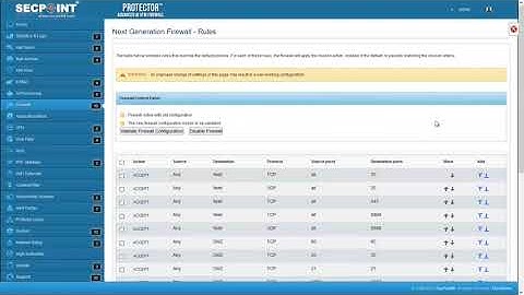 SecPoint Protector V58 - Firewall Update
