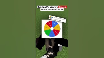 Building my viewers’ custom profile picture in Minecraft part 21 ⛏🧱 #shorts #minecraft #shoutout