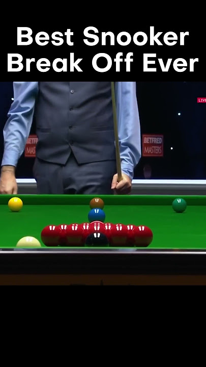 Best Snooker break off Ever #snooker #snookermoments