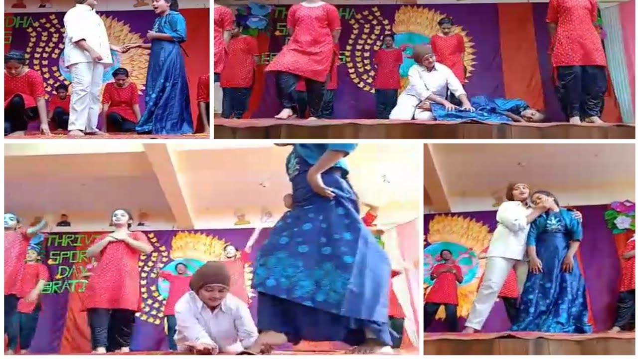 Father Concept Dance Performance by our Students@Sports Day Celebrations Thrividha E.M School-Nuzvid