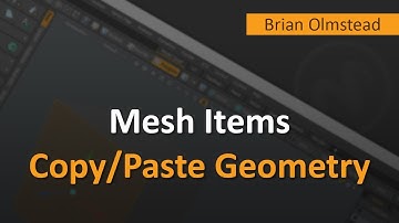 Mesh Items   Copy Paste Geometry