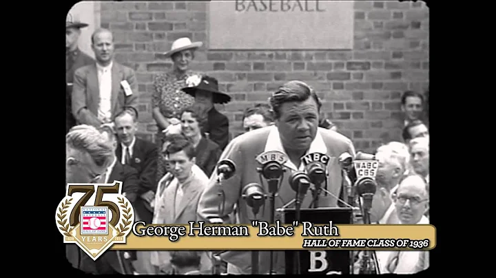 Opening of the Baseball Hall of Fame with Babe Rut...