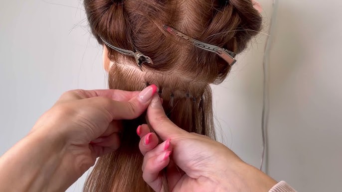 I-tip Hair Extensions Tutorial - Full Install by DreamCatchers Head Educator Dorothy - YouTube
