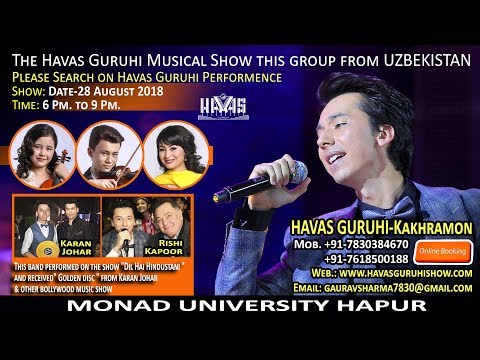 concert-28-08-2018-/-havas-guruhi-uzbekistan-/-hapur-india-/-monad-university/