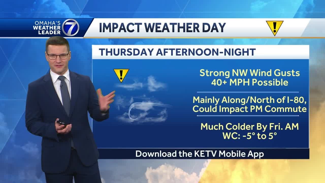 Chilly Wednesday, warmer and windy Thursday coming - YouTube