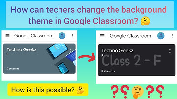 How can teachers change the background theme of any class in Google Classroom in Laptop or PC❓❔