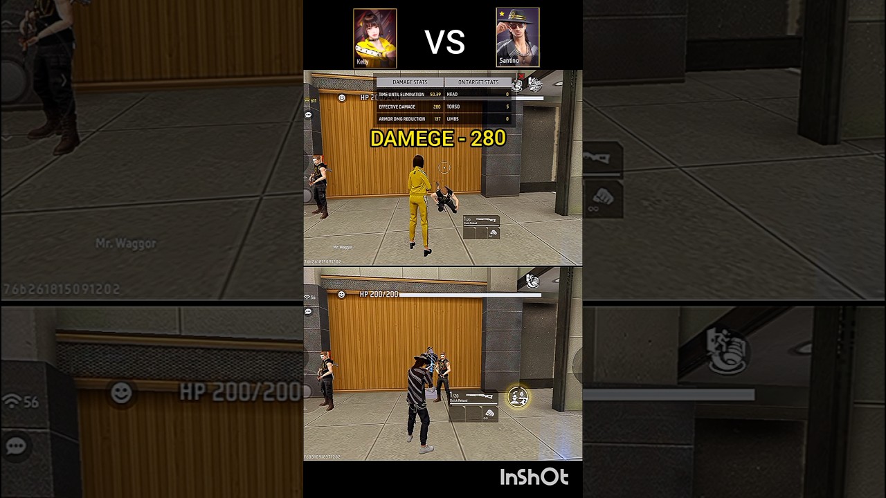 Kelly vs santino m590 gun ability test 🔥🤯 