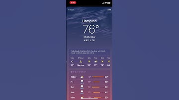 iOS Weather Animations: Mostly Clear sunrise