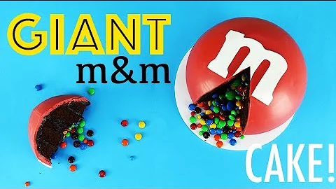 GIANT m&m's Cake | How to Make a Giant Sized m&m | My Cupcake Addiction